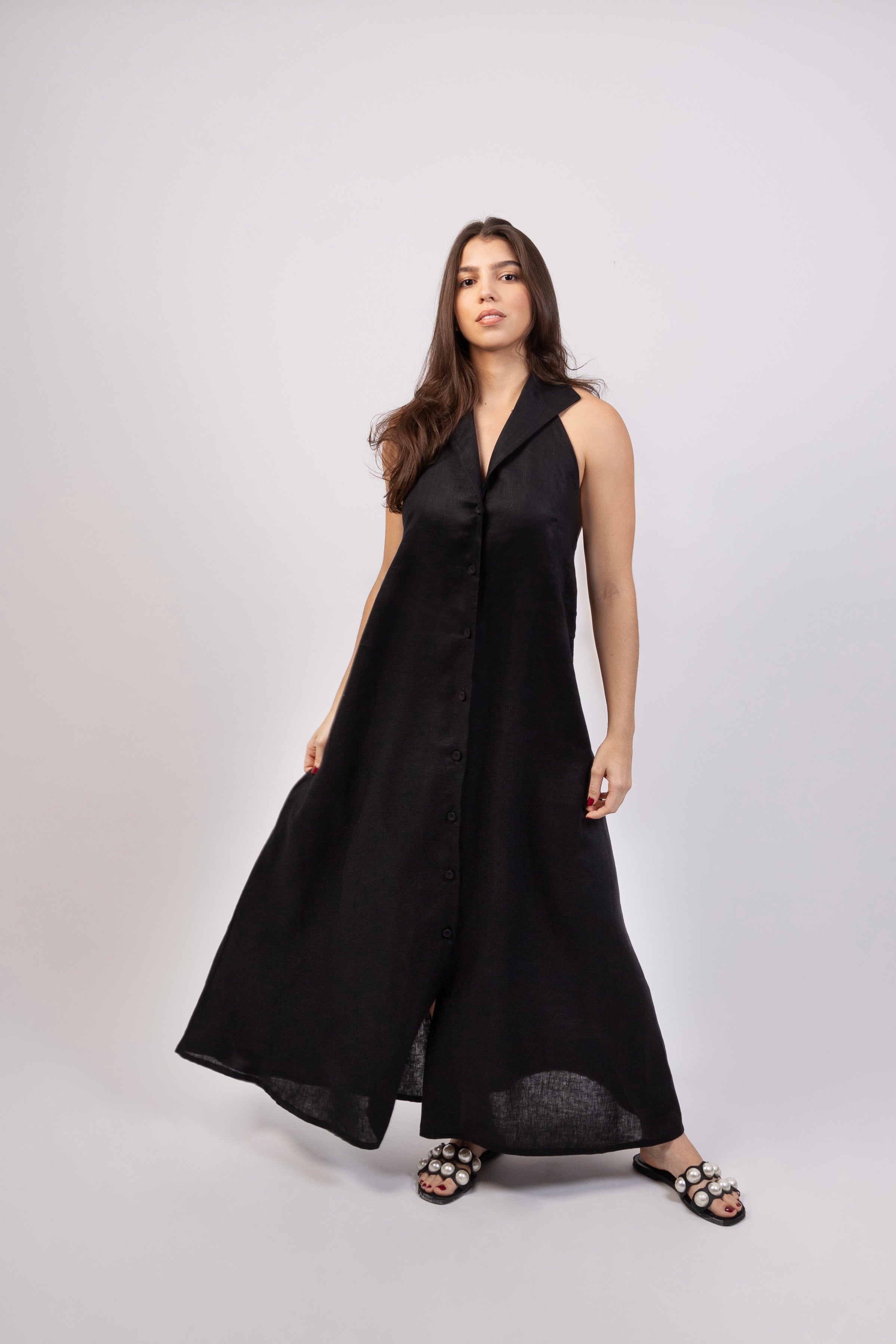 Athena Black Dress obelia Athena Black Dress obelia