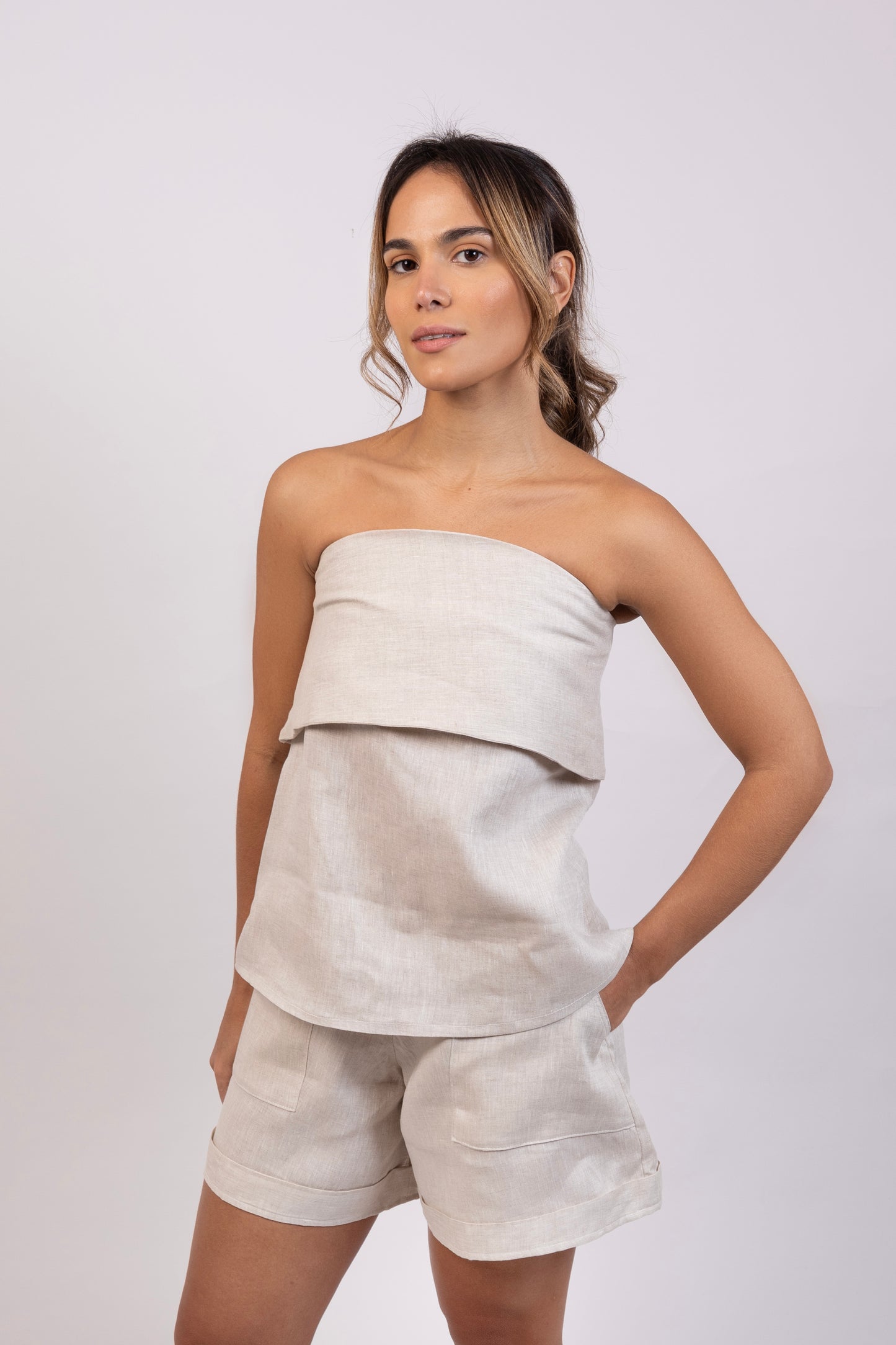 Luna Beige Top