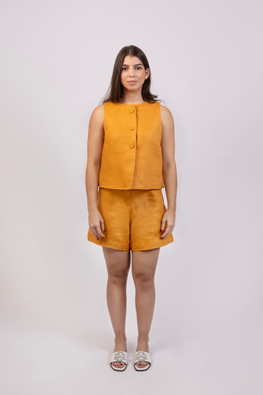 Sienna Mustard Shorts