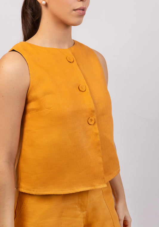 Sienna Mustard Top